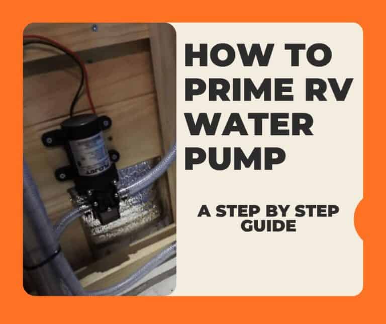 How To Prime RV Water Pump – Step By Step Guide